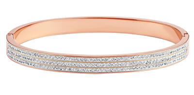 Silvego - Ocelový pozlacený náramek Andra s Brilliance Zirconia KMM152877