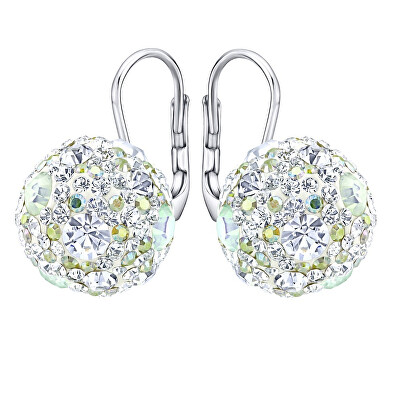 Silvego - Okouzlující stříbrné náušnice se třpytivými krystaly Swarovski SILVEGOB36120w