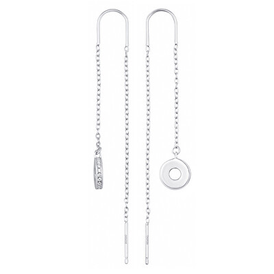 Silvego - Stříbrné visací řetízkové náušnice Dora s Brilliance Zirconia JJJ1442ES