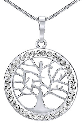 Silvego - Stříbrný přívěsek Strom života se Swarovski® Crystals SILVEGOB16088