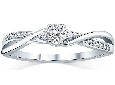 Silvego - Stříbrný prsten s krystaly Swarovski FNJR085sw