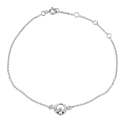 Silvego - Stříbrný řetízek na nohu Claddagh PRMC11005