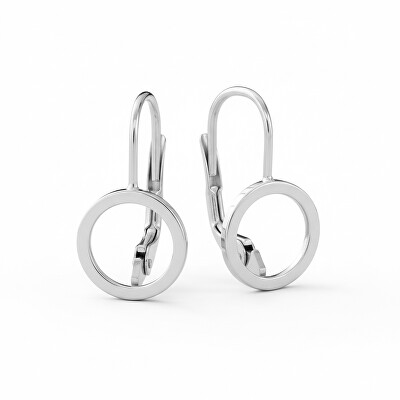 Soliter - Minimalistické stříbrné visací náušnice 431 001 02871 04