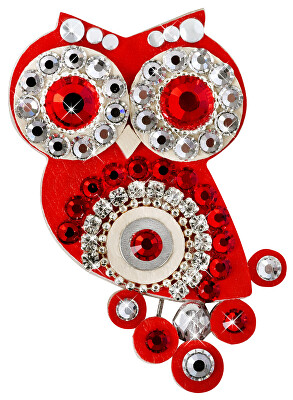 Sovičky - Malá soví brož červená II.