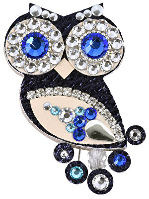 Sovičky - Malá soví brož modrá II.