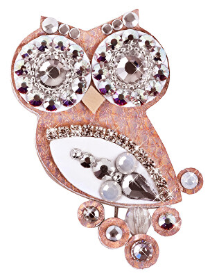 Sovičky - Malá soví brož starorůžová