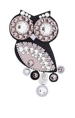 Sovičky - Originální malá brož černá Sovička