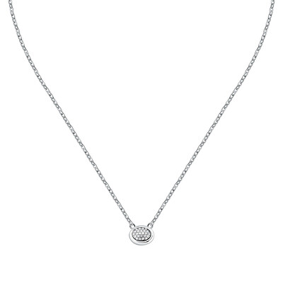 Trussardi - Elegantní ocelový náhrdelník s krystaly T-Concept TJAYY19
