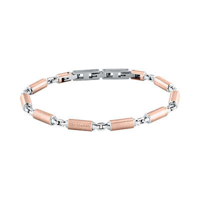 Trussardi - Bicolor pánský náramek z oceli T-Steel TJAXV62