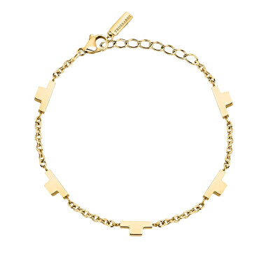 Trussardi - Fashion pozlacený náramek pro ženy T-Logo TJAXC65