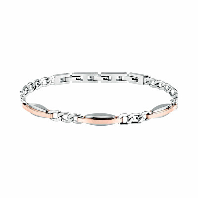 Trussardi - Jemný bicolor náramek pro muže T-Steel TJAXV38