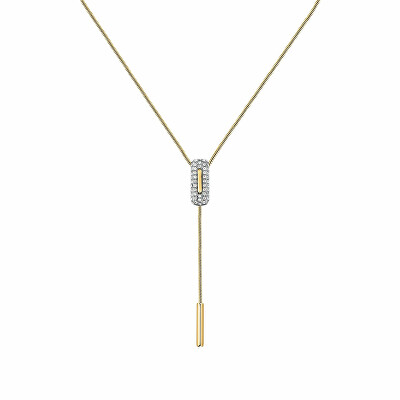 Trussardi - Moderní pozlacený náhrdelník z oceli Concept TJAYY01