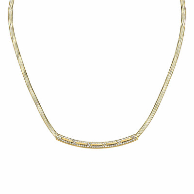 Trussardi - Módní pozlacený náhrdelník Hádek Concept TJAYY02