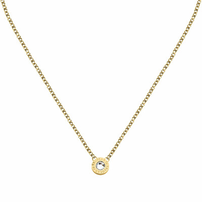 Trussardi - Módní pozlacený náhrdelník T-Logo TJAXC108