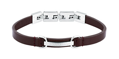 Trussardi - Pánský náramek z hnědé kůže T-Leather TJAXZ07