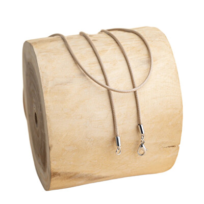 MUMMY BELL - Dlouhá béžová zaplétaná šňůrka 114 cm