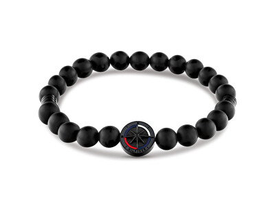 Tommy Hilfiger - Černý korálkový náramek pro muže Compass 2790724