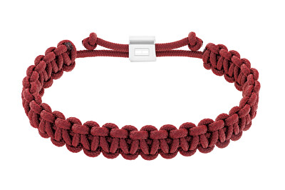 Tommy Hilfiger - Červený paracord náramek Braided 2790494