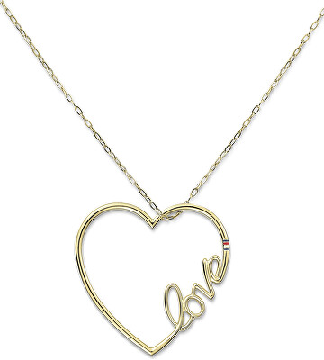 Tommy Hilfiger - Dlouhý ocelový náhrdelník se srdcem 2700908