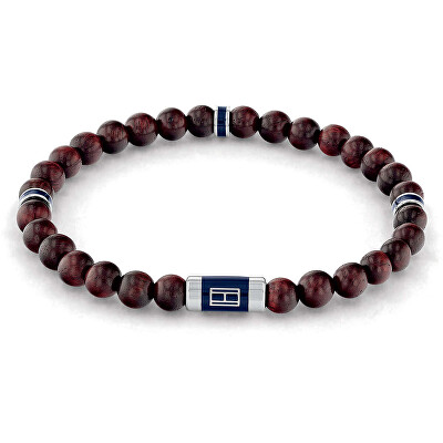 Tommy Hilfiger - Dřevěný korálkový náramek pro muže 2790324