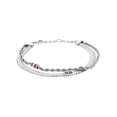Tommy Hilfiger - Dvojitý ocelový náramek Layered 2780981