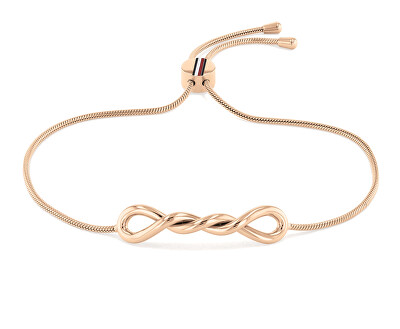 Tommy Hilfiger - Elegantní bronzový náramek Twist 2780731
