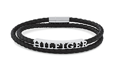Tommy Hilfiger - Fashion dvojitý kožený náramek pro muže 2790587