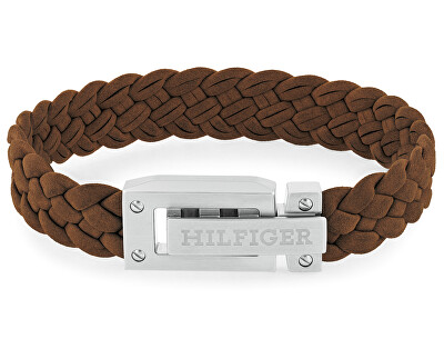 Tommy Hilfiger - Hnědý kožený náramek pro muže 2790516