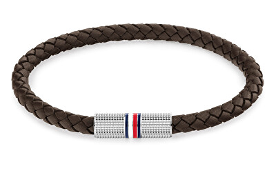Tommy Hilfiger - Hnědý kožený náramek pro muže Infinity 2790458