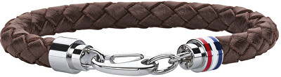 Tommy Hilfiger - Hnědý kožený náramek TH2700530