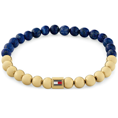 Tommy Hilfiger - Korálkový náramek s lapis lazuli Semi-Precious Beads 2780963