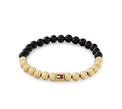 Tommy Hilfiger - Korálkový náramek s onyxem Semi-Precious Beads 2780961