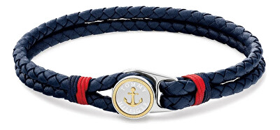 Tommy Hilfiger - Brățară din piele de culoarea albastră 2790691