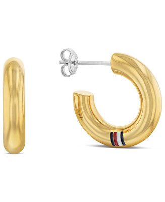 Tommy Hilfiger - Nadčasové pozlacené kruhy Circles 2780949