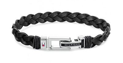 Tommy Hilfiger - Luxusní kožený náramek s ocelovou sponou 2790307