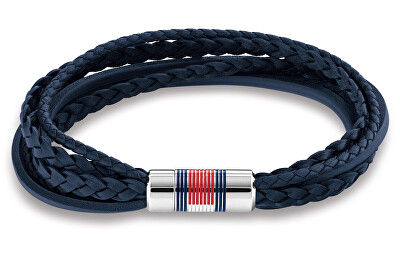 Tommy Hilfiger - Náramok z tmavo modrej kože Multi Layer 2790427