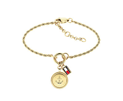 Tommy Hilfiger - Luxusní pozlacený náramek Nautical Charms 2781030