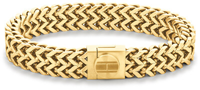 Tommy Hilfiger - Masivní pozlacený náramek z oceli TJ2790246