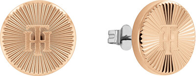 Tommy Hilfiger - Minimalistické bronzové náušnice pecky 2780650