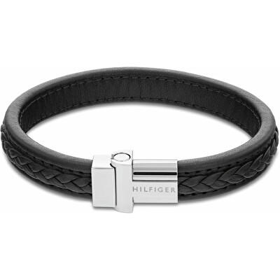 Tommy Hilfiger - Moderní kožený náramek s ocelovým zapínáním 2790375