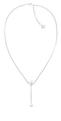 Tommy Hilfiger - Moderní ocelový náhrdelník se srdíčky Hanging Heart 2780671