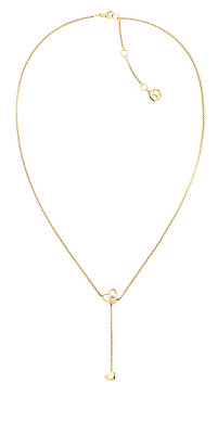 Tommy Hilfiger - Moderní pozlacený náhrdelník se srdíčky Hanging Heart 2780672