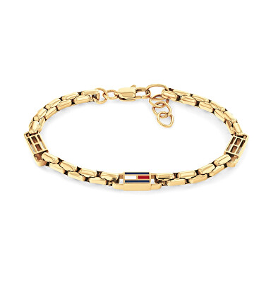 Tommy Hilfiger - Moderný pozlátený náramok 3D Flag Metal 2790675