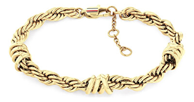 Tommy Hilfiger - Moderný pozlátený náramok Nautical Charms 2781026