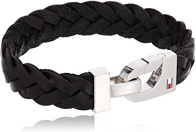 Tommy Hilfiger - Módní kožený náramek s ocelovou sponou 2700872