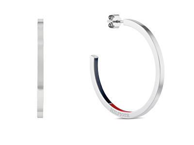 Tommy Hilfiger - Módní kruhové kruhové náušnice z oceli 2780811