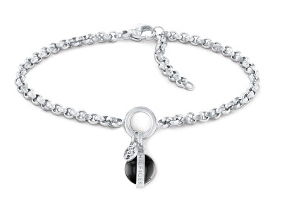 Tommy Hilfiger - Módní řetízkový náramek s onyxem 2780764