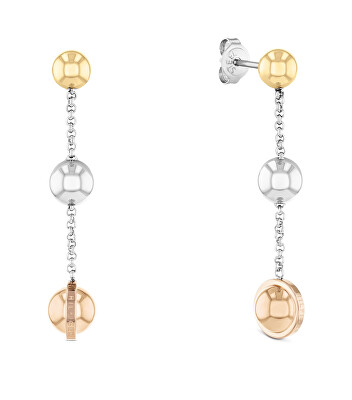 Tommy Hilfiger - Módní visací tricolor náušnice Metallic Orb 2780820