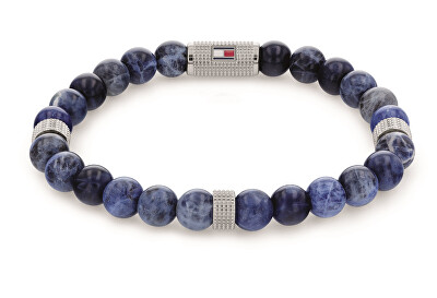Tommy Hilfiger - Modrý korálkový náramek ze sodalitu 2790436