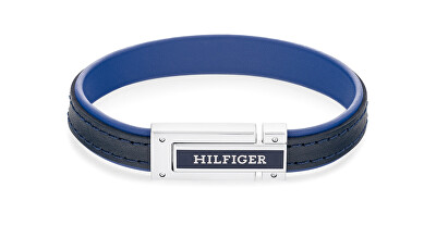 Tommy Hilfiger - Modrý kožený náramek pro muže 2790558
